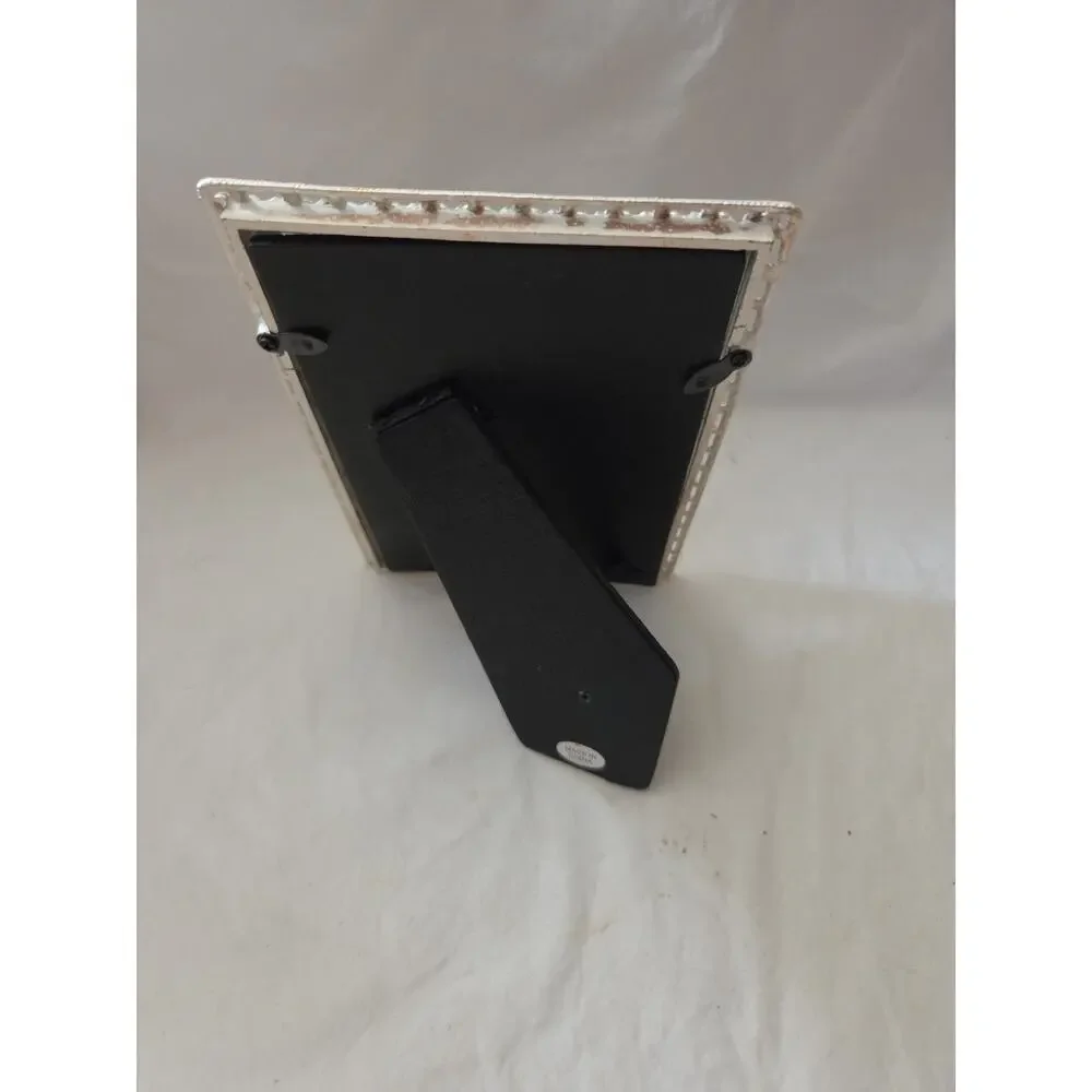 Pewter Floral 4 X 6 Picture Frame